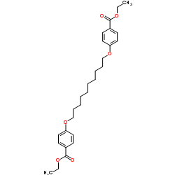Diethyl 4,4'-[1,10-decanediylbis(oxy)]dibenzoate Structure