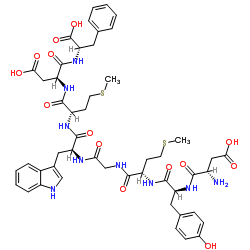 Cholecystokinin Octapeptide free acid (desulfated)结构式