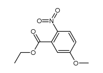 ethyl 2-nitro-5-methoxybenzoate结构式