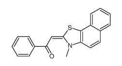 2-(3-methylbenzo[g][1,3]benzothiazol-2-ylidene)-1-phenylethanone Structure