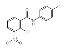 Benzamide,2-hydroxy-N-(4-iodophenyl)-3-nitro- Structure