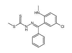 3-<α-(5-Chlor-2-methylaminophenyl)benzyliden>hydrazindithiocarbonsaeuremethylester结构式
