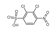 2,3-dichloro-4-nitrobenzenesulphonic acid Structure
