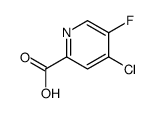 4-氯-5-氟-2-吡啶羧酸结构式