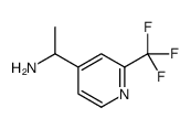 1-[2-(trifluoromethyl)pyridin-4-yl]ethanamine structure