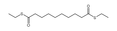 1,10-dithio-decanedioic acid S,S'-diethyl ester Structure