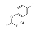 2-chloro-1-(difluoromethoxy)-4-fluorobenzene结构式