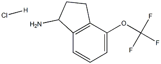 4-(三氟甲氧基)茚满-胺盐酸结构式