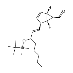 4-exo-(3'-t-butyldimethylsilyloxyoct-1'-enyl)bicyclo<3.1.0>hex-2-ene-6-exo-carbaldehyde Structure