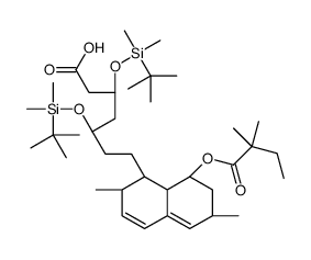 3,5-Bis(tert-butyldimethylsilyl) Simvastatin Hydroxy Acid结构式
