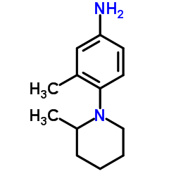 3-Methyl-4-(2-methyl-1-piperidinyl)aniline Structure