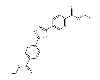 diethyl-4,4-(1,3,4-oxadiazole-2,5-diyl)dibenzoate结构式