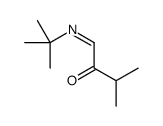 1-tert-butylimino-3-methylbutan-2-one Structure