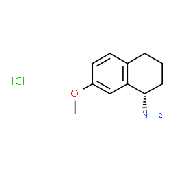 (S)-7-甲氧基-1,2,3,4-四氢萘-1-胺盐酸盐结构式