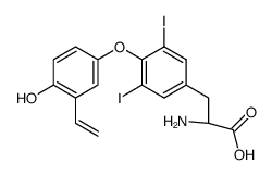 2-Amino-3-[4-(4-hydroxy-3-vinyl-phenoxy)-3,5-diiodo-phenyl]-propionic acid Structure