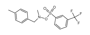N-methyl-N-(4-methylbenzyl)-O-((3-(trifluoromethyl)phenyl)sulfonyl)hydroxylamine Structure