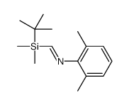 1-[tert-butyl(dimethyl)silyl]-N-(2,6-dimethylphenyl)methanimine结构式