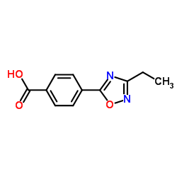 4-(3-Ethyl-1,2,4-oxadiazol-5-yl)benzoic acid结构式
