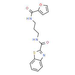 N-{3-[(furan-2-ylcarbonyl)amino]propyl}-1,3-benzothiazole-2-carboxamide Structure