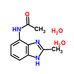 N-(2-Methyl-1H-benzimidazol-4-yl)acetamide dihydrate Structure