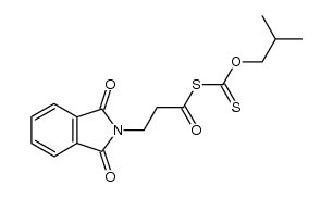 (O-isobutyl carbonothioic) 3-(1,3-dioxoisoindolin-2-yl)propanoic thioanhydride结构式