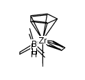 (η5-cyclopentadienyl)(methyl)zirconium{1,2-bis(dimethylphosphino)ethane}(η4-butadiene) Structure