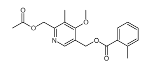 6-Acetoxymethyl-4-methoxy-5-methyl-3-pyridylmethanol o-Toluate picture