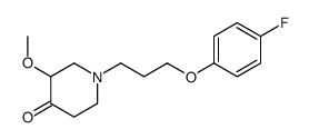 1-(3-(4-fluorophenoxy)propyl)-3-methoxy-4-piperidinone结构式