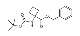 Benzyl-1-(tert-butoxycarbonyl)cyclobutanecarboxylate结构式