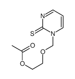 2-[(2-sulfanylidenepyrimidin-1-yl)methoxy]ethyl acetate结构式