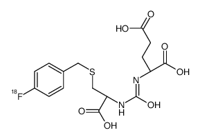 (2S)-2-[[(1R)-1-carboxy-2-[(4-fluoranylphenyl)methylsulfanyl]ethyl]carbamoylamino]pentanedioic acid结构式