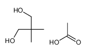 acetic acid,2,2-dimethylpropane-1,3-diol结构式