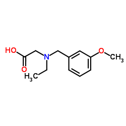 N-Ethyl-N-(3-methoxybenzyl)glycine结构式
