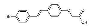E-4'-bromo-4-carboxymethoxystilbene Structure