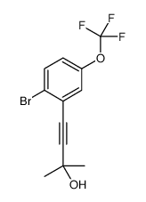 4-(2-Bromo-5-(trifluoromethoxy)phenyl)-2-methylbut-3-yn-2-ol Structure