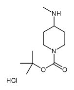 tert-Butyl 4-(methylamino)piperidine-1-carboxylate hydrochloride Structure