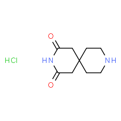 3,9-diazaspiro[5.5]undecane-2,4-dione hydrochloride Structure