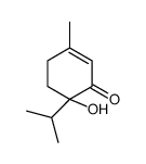 6-hydroxy-3-methyl-6-propan-2-ylcyclohex-2-en-1-one结构式