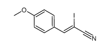 2-iodo-3-(4-methoxyphenyl)acrylonitrile结构式