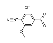 2-methoxy-4-nitrobenzenediazonium chloride结构式