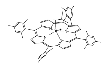 RhiBu(5,10,15,20-tetramesitylporphyrinato)结构式