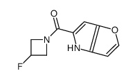 (3-fluoroazetidin-1-yl)-(4H-furo[3,2-b]pyrrol-5-yl)methanone结构式
