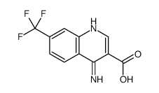 4-amino-7-(trifluoromethyl)quinoline-3-carboxylic acid结构式