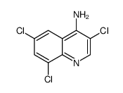 4-Amino-3,6,8-trichloroquinoline structure