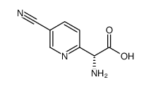 (R)-2-amino-2-(5-cyanopyridin-2-yl)acetic acid Structure