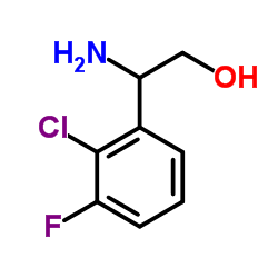 2-Amino-2-(2-chloro-3-fluorophenyl)ethanol结构式