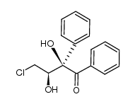 syn-4-chloro-2,3-dihydroxy-1,2-diphenylbutan-1-one结构式