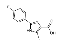 5-(4-fluorophenyl)-2-methyl-1H-pyrrole-3-carboxylic acid结构式
