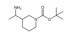 3-(1-氨基乙基)哌啶-1-甲酸叔丁酯结构式