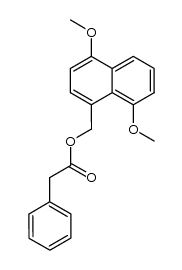 4,8-dimethoxy-1-naphthylmethyl phenylacetate Structure